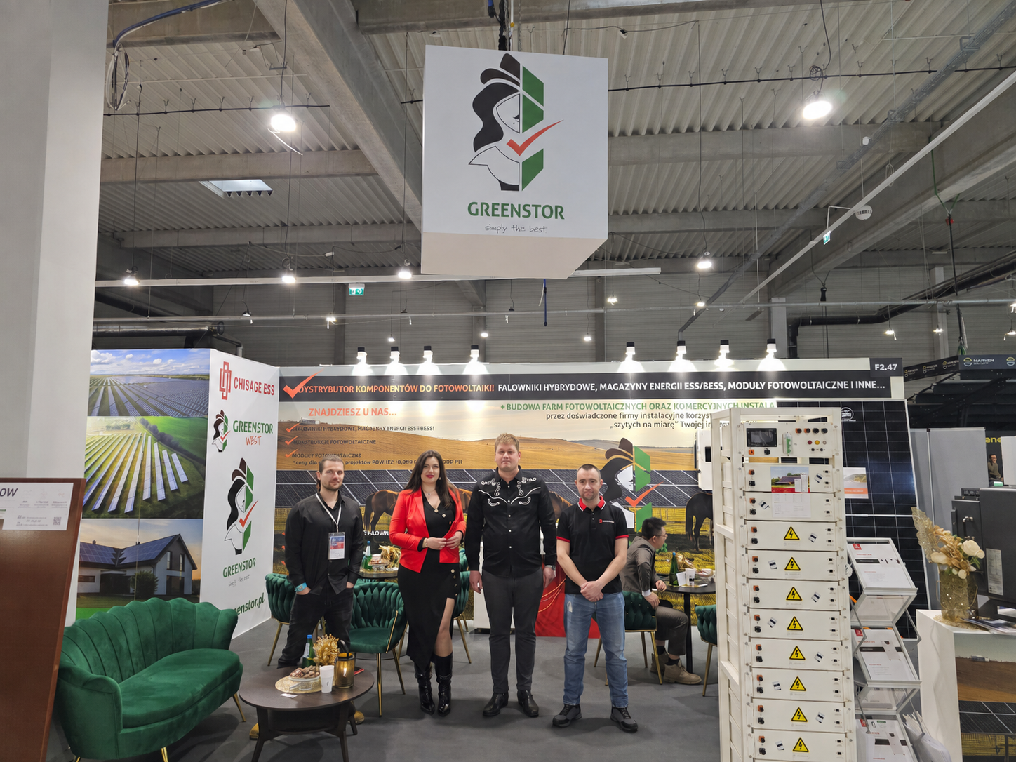 Solar energy expo Nadarzyn Greenstor WEST panele słoneczne na farmy fotowoltaiczne moduły fotowoltaiczne na farmy 730W Katarzyna Sidzina targi fotowoltaiczne pv plants